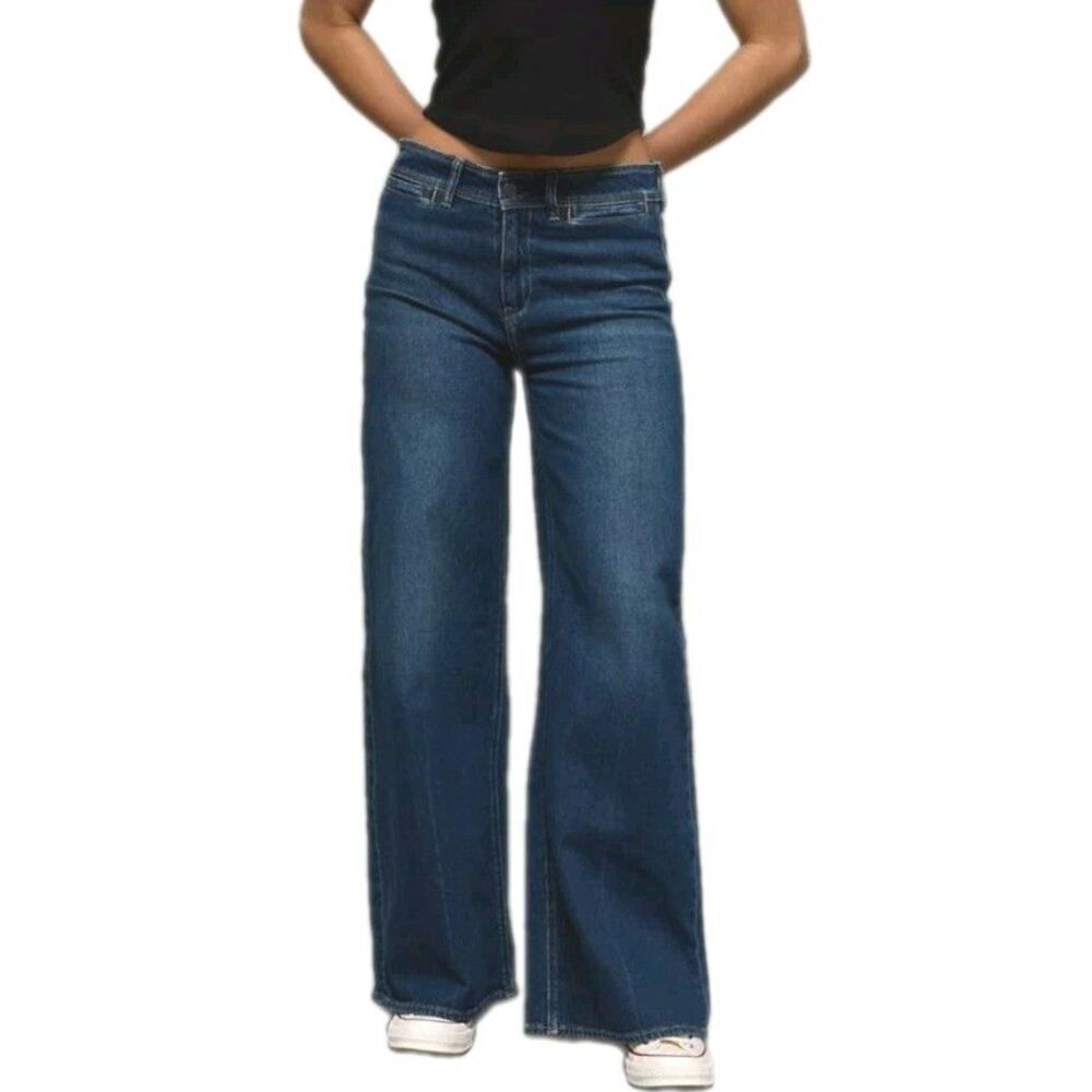 American Eagle Mariner Jeans Size 2 Long Empire Blue Mid Wash